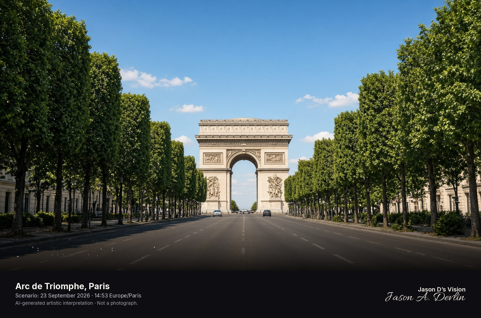 Arc de Triomphe, Paris — AI-generated artistic interpretation